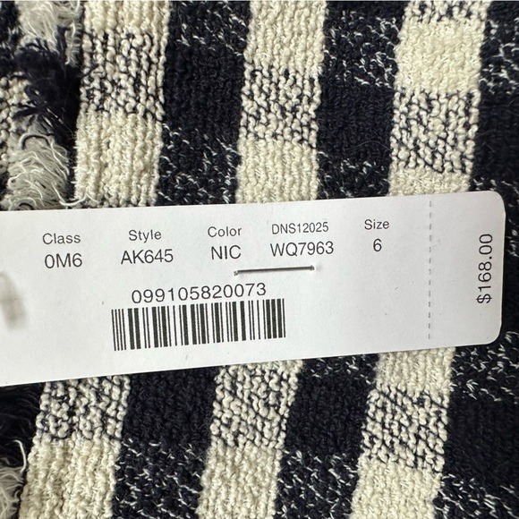 J. Crew Navy and White Gingham Midi Dress - Picture 10 of 10